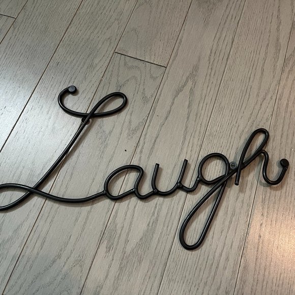 Metal Words in Cursive Live Laugh Hope 6" High Christmas Home Decor - Picture 7 of 12